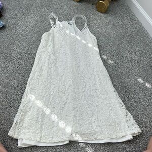 White lace dress